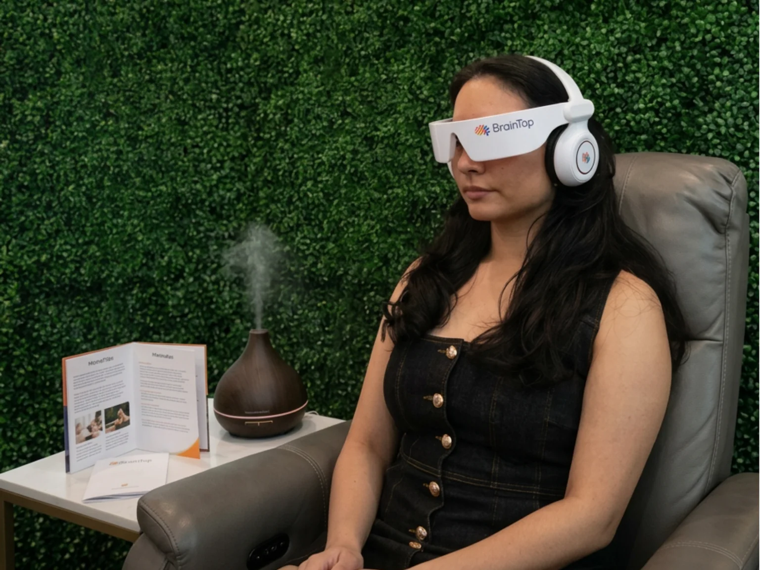 BrainTap brainwave entrainment session at AARx