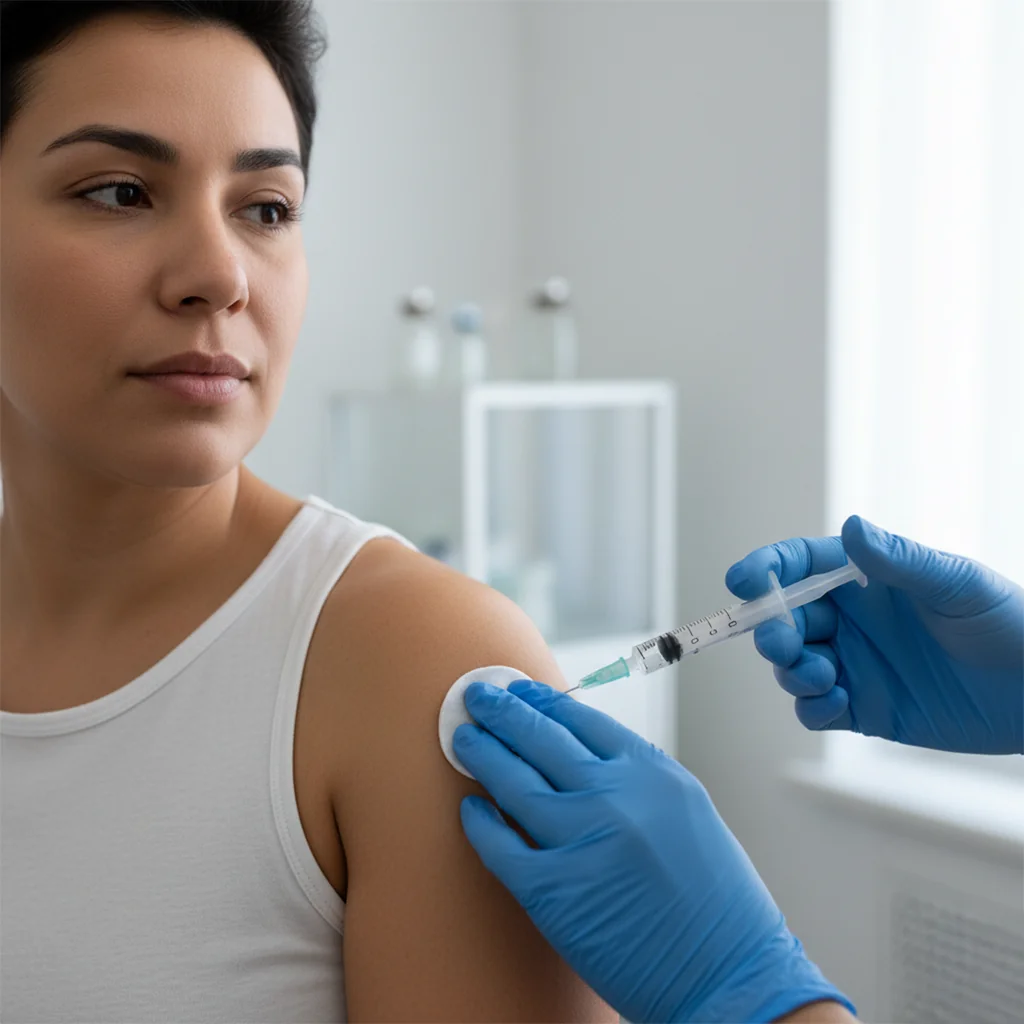 Nutrient injection and lab-based wellness consultation at AARx